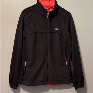 New Balance Black and Red Fleece Jacket
